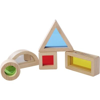 Eichhorn - bouwblokken in hout met acrylglas - montessori speelgoed - verschillende vormen en kleuren - boog met spiegel, driekhoek, rechthoek, vierkant en cirkel - oog hand coordinatie - ontwikkelingsspeelgoed - baby peuter Eichhorn - bouwblokken in hout met acrylglas - montessori speelgoed - verschillende vormen en kleuren - boog met spiegel, driekhoek, rechthoek, vierkant en cirkel - oog hand coordinatie - ontwikkelingsspeelgoed - baby peuter