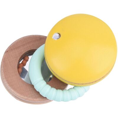 Classic World Baby Macaron Rammelaar - Educatief Houten Speelgoed voor 6+ Maanden Classic World Baby Macaron Rammelaar - Educatief Houten Speelgoed voor 6+ Maanden