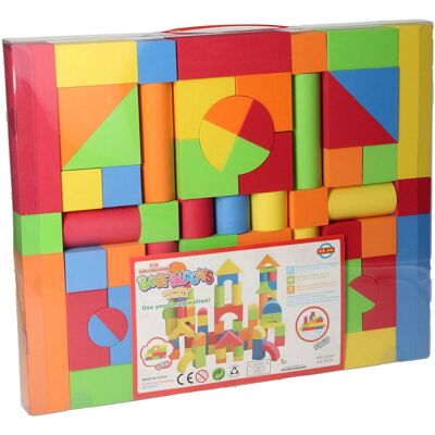 Lobbes Speelgoed BV Lobbes foam bouwblokken set - 63-delig - kleurrijk constructiespeelgoed. Multi kleuren Lobbes Speelgoed BV Lobbes foam bouwblokken set - 63-delig - kleurrijk constructiespeelgoed. Multi kleuren