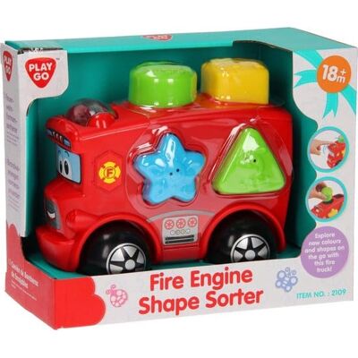 Playgo - vormensorteerder brandweerwagen Playgo - vormensorteerder brandweerwagen