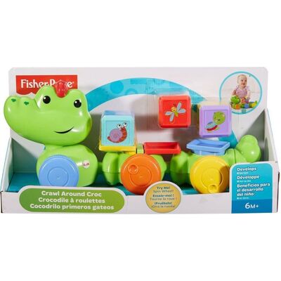 Mattel Fisher price silly safari krokodil met speelkubussen Mattel Fisher price silly safari krokodil met speelkubussen