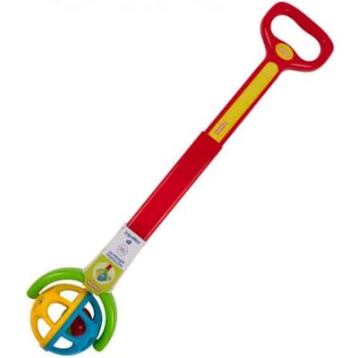 Playgo - loop en duwstok met geluiden bal Playgo - loop en duwstok met geluiden bal