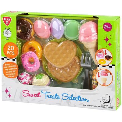 Playgo ijsjes salon maaltijd set 20 delig Playgo ijsjes salon maaltijd set 20 delig