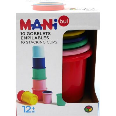 Unknown - 10-stack cups - Heldere kleuren - Kleintjes vriendelijk - Toy Unknown - 10-stack cups - Heldere kleuren - Kleintjes vriendelijk - Toy