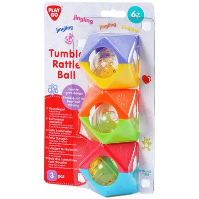 Playgo - tumble rattle ball 3 stuks Playgo - tumble rattle ball 3 stuks