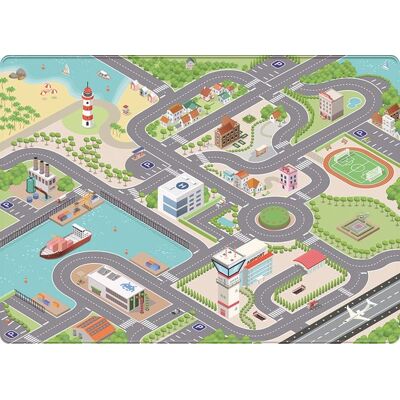 Mats & Joy Mats & joy speelmat zacht verkeersmat 110 x 170 cm Mats & Joy Mats & joy speelmat zacht verkeersmat 110 x 170 cm