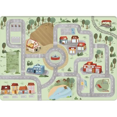 Mats & Joy Mats & joy speelmat zacht village 130 x 180 cm Mats & Joy Mats & joy speelmat zacht village 130 x 180 cm