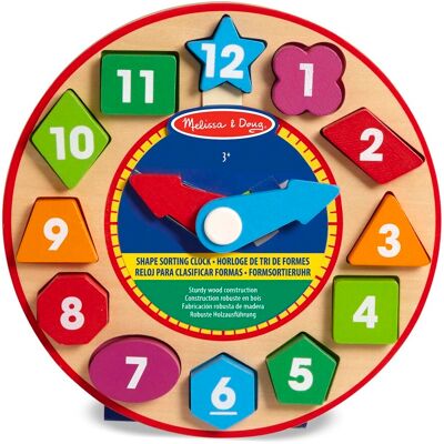 Melissa & Doug Vormsorteringsklok - Educatief speelgoed Melissa & Doug Vormsorteringsklok - Educatief speelgoed