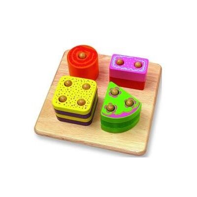 Pintoy houten tel en vormenpuzzel Pintoy houten tel en vormenpuzzel