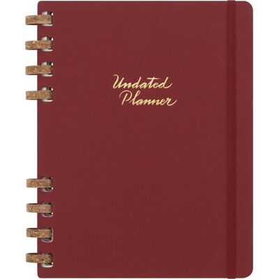 Moleskine ongedateerde spiral planner - xl - kers Moleskine ongedateerde spiral planner - xl - kers