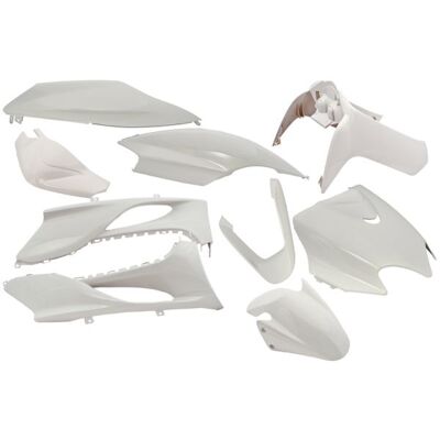 Edge Plaatset 9-delig voor yamaha jog r/ mbk machg - metallic wit Wit Edge Plaatset 9-delig voor yamaha jog r/ mbk machg - metallic wit Wit