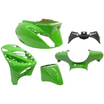 Edge Plaatset 5-delig voor piaggio zip-sp vanaf bouwjaar 2000 - kawasaki groen Groen Edge Plaatset 5-delig voor piaggio zip-sp vanaf bouwjaar 2000 - kawasaki groen Groen