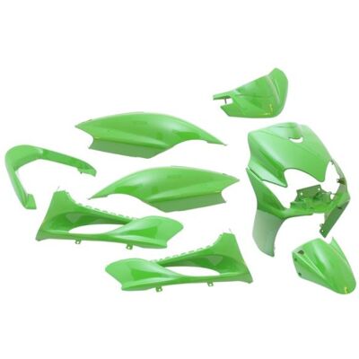 Edge Plaatset 9-delig voor yamaha jog r/ mbk machg - kawasaki groen Groen Edge Plaatset 9-delig voor yamaha jog r/ mbk machg - kawasaki groen Groen