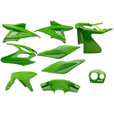 Edge Plaatset 9-delig voor yamaha aerox tot bouwjaar 2014 - kawasaki groen Groen Edge Plaatset 9-delig voor yamaha aerox tot bouwjaar 2014 - kawasaki groen Groen
