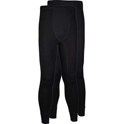 Avento thermobroek mannen - 2-pack - zwart - maat m Avento thermobroek mannen - 2-pack - zwart - maat m