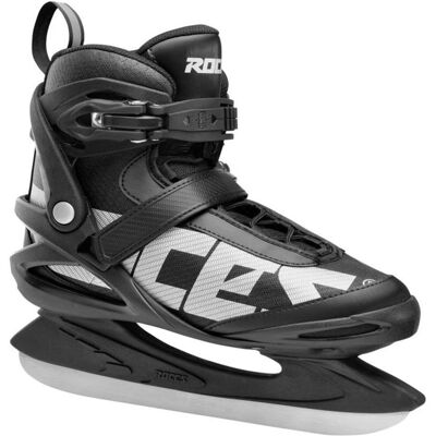Roces - big icy 2 - ijshockeyschaatsen - schaatsen heren - zwart wit - comfort foam padding & verstevigde hielsupport - maat eu 52 Roces - big icy 2 - ijshockeyschaatsen - schaatsen heren - zwart wit - comfort foam padding & verstevigde hielsupport - maat eu 52
