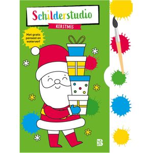 Standaard Uitgeverij Kleurboek met verfpalet en penseel kerstmis Standaard Uitgeverij Kleurboek met verfpalet en penseel kerstmis