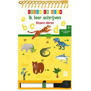 Standaard Uitgeverij Ik leer schrijven stoere dieren Multi kleuren Standaard Uitgeverij Ik leer schrijven stoere dieren Multi kleuren