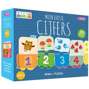 Rebo Publishers Boek en puzzel - mijn eerste cijfers Rebo Publishers Boek en puzzel - mijn eerste cijfers