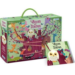 Rebo Publishers Boom vol dieren - boek + puzzel Multi kleuren Rebo Publishers Boom vol dieren - boek + puzzel Multi kleuren