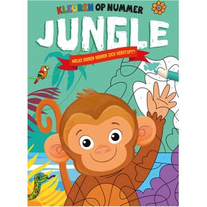 Rebo Publishers Jungle - kleuren op nummer Multi kleuren Rebo Publishers Jungle - kleuren op nummer Multi kleuren
