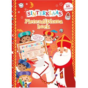 Rebo Publishers Sinterklaas pietendiplomaboek met stickers Multi kleuren Rebo Publishers Sinterklaas pietendiplomaboek met stickers Multi kleuren