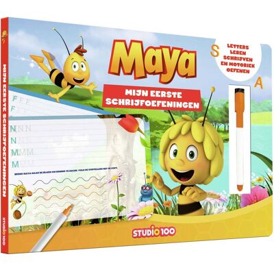 Studio 100 Maya de bij kartonboek - schrijf en wis Studio 100 Maya de bij kartonboek - schrijf en wis