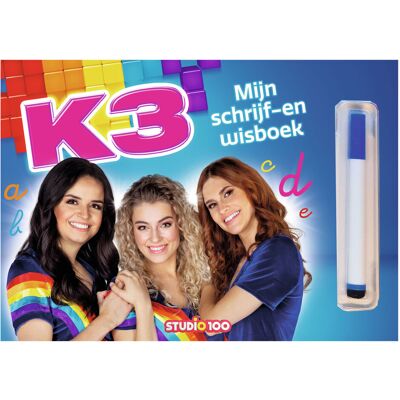 Studio 100 K3 schrijf- en wisboek Studio 100 K3 schrijf- en wisboek