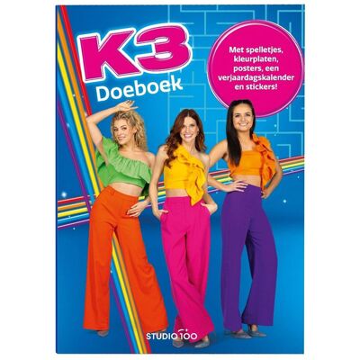 Studio 100 K3 doeboek Multi kleuren Studio 100 K3 doeboek Multi kleuren