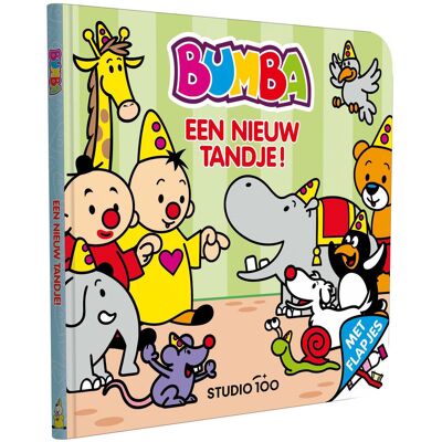 Studio 100 Bumba kartonboek met flapjes - nieuw tandje Multi kleuren Studio 100 Bumba kartonboek met flapjes - nieuw tandje Multi kleuren