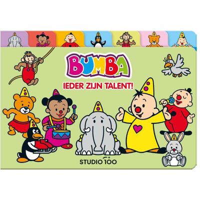 Studio 100 Bumba kartonboek met tabs - ieder zijn talent Multi kleuren Studio 100 Bumba kartonboek met tabs - ieder zijn talent Multi kleuren