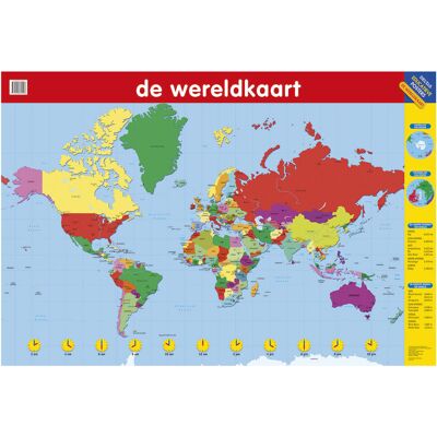 Deltas Educatieve poster - de wereldkaart Deltas Educatieve poster - de wereldkaart