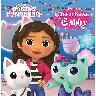 Big Balloon Glitterfeest met gabby Multi kleuren Big Balloon Glitterfeest met gabby Multi kleuren