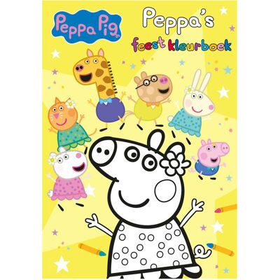 Big Balloon Peppa's feestkleurboek Multi kleuren Big Balloon Peppa's feestkleurboek Multi kleuren