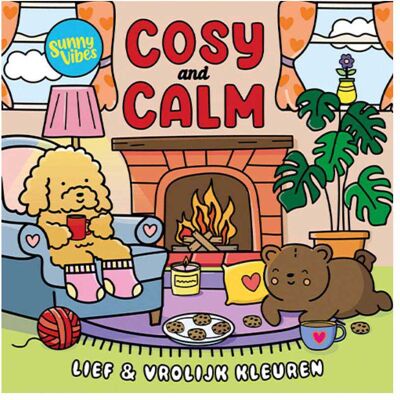 Lantaarn Publishers Kleurboek sunny vibes - cosy and calm Multi kleuren Lantaarn Publishers Kleurboek sunny vibes - cosy and calm Multi kleuren