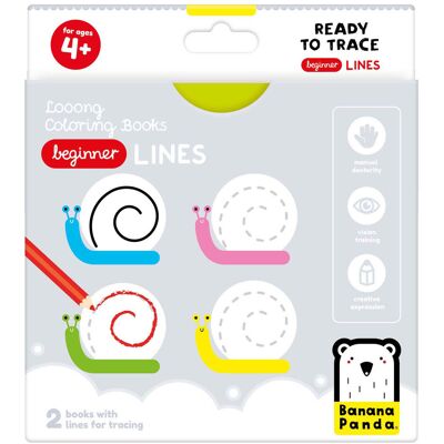 Banana Panda - kleurboekje klaar om beginnerslijnen te overtrekken Multi Kleuren Banana Panda - kleurboekje klaar om beginnerslijnen te overtrekken Multi Kleuren