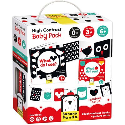 Banana Panda - hoog contrast babyset Multi Kleuren Banana Panda - hoog contrast babyset Multi Kleuren