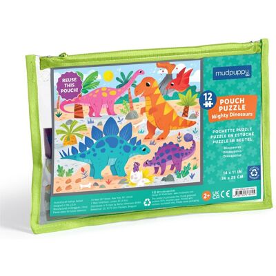 Mudpuppy puzzel - dinos - 36x28cm - 12 stukken - 2 jaar Mudpuppy puzzel - dinos - 36x28cm - 12 stukken - 2 jaar