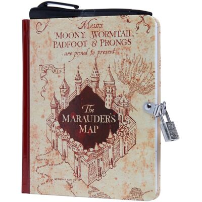Harry Potter Lock and key - : marauder's map lock and key diary Harry Potter Lock and key - : marauder's map lock and key diary