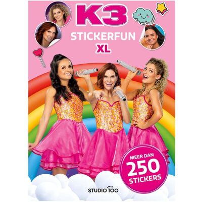 Studio 100 K3 stickerboek - stickerfun xl Multi kleuren Studio 100 K3 stickerboek - stickerfun xl Multi kleuren