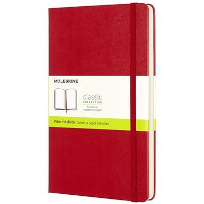 Moleskine classic notitieboek - large - hardcover - blanco - rood Moleskine classic notitieboek - large - hardcover - blanco - rood