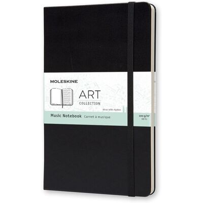 Moleskine art muziek notitieboek - large - hardcover - zwart Moleskine art muziek notitieboek - large - hardcover - zwart