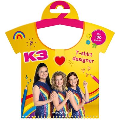 Studio 100 K3 doeboek - t-shirt designer Geel Studio 100 K3 doeboek - t-shirt designer Geel