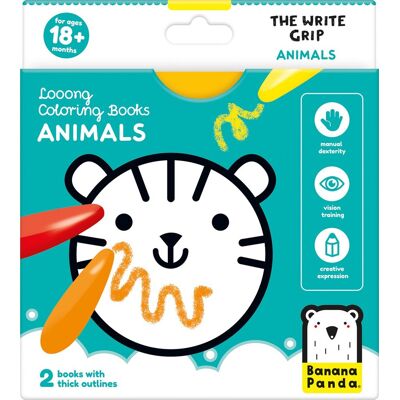 Banana Panda - kleurboekje de schrijf greep dieren Multi Kleuren Banana Panda - kleurboekje de schrijf greep dieren Multi Kleuren