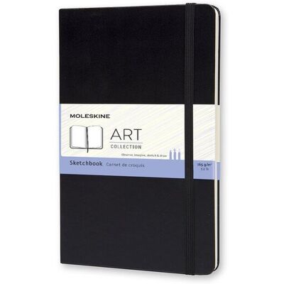 Moleskine art schetsboek - large - hardcover - zwart Moleskine art schetsboek - large - hardcover - zwart