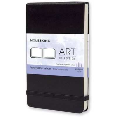 Moleskine art aquarel album - pocket - hardcover - zwart Moleskine art aquarel album - pocket - hardcover - zwart