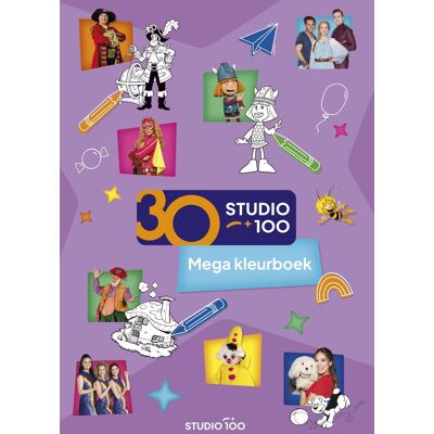 Studio 100 mega kleurboek - 30 jaar Paars Studio 100 mega kleurboek - 30 jaar Paars