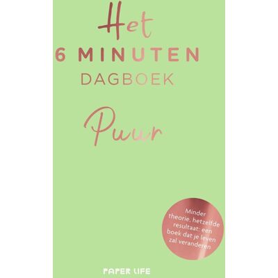 Spectrum Het 6 minuten dagboek - puur - groen Spectrum Het 6 minuten dagboek - puur - groen