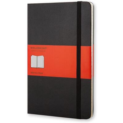 Moleskine adresboek - large - hardcover - zwart Moleskine adresboek - large - hardcover - zwart