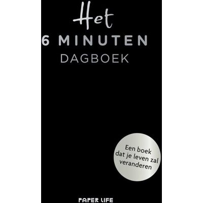Spectrum Het 6 minuten dagboek - zwart Spectrum Het 6 minuten dagboek - zwart